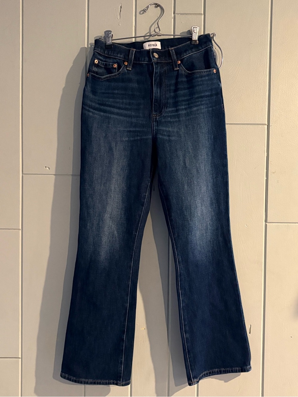 Pistola High Rise Flare Jeans Size 26 Dark Wash